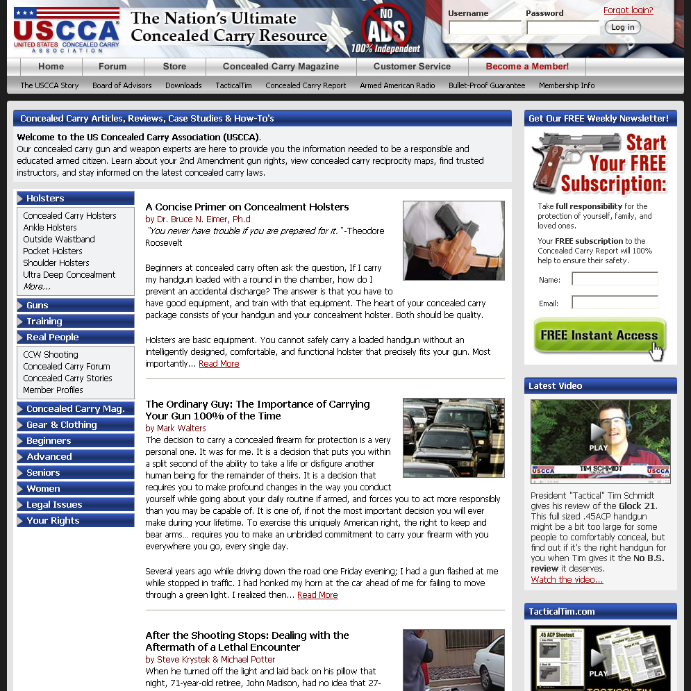 Concealed Carry Information & News  |  U.S. Concealed Carry Association